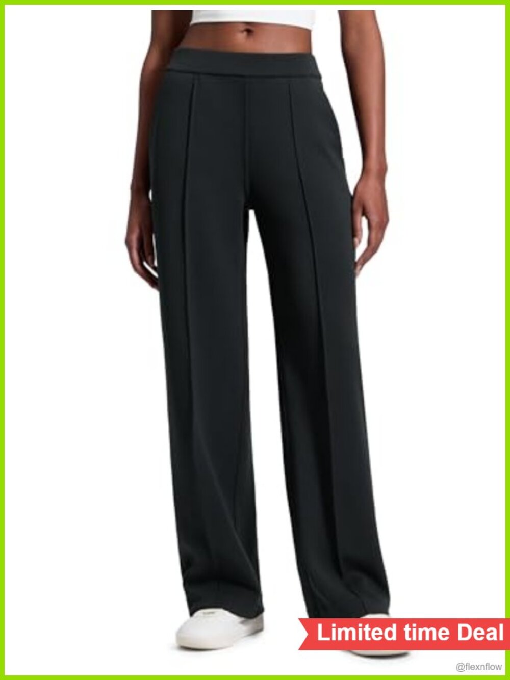 CRZ YOGA SoftAura Pintuck Straight Leg Sweatpants 30 Inseam Mid Rise